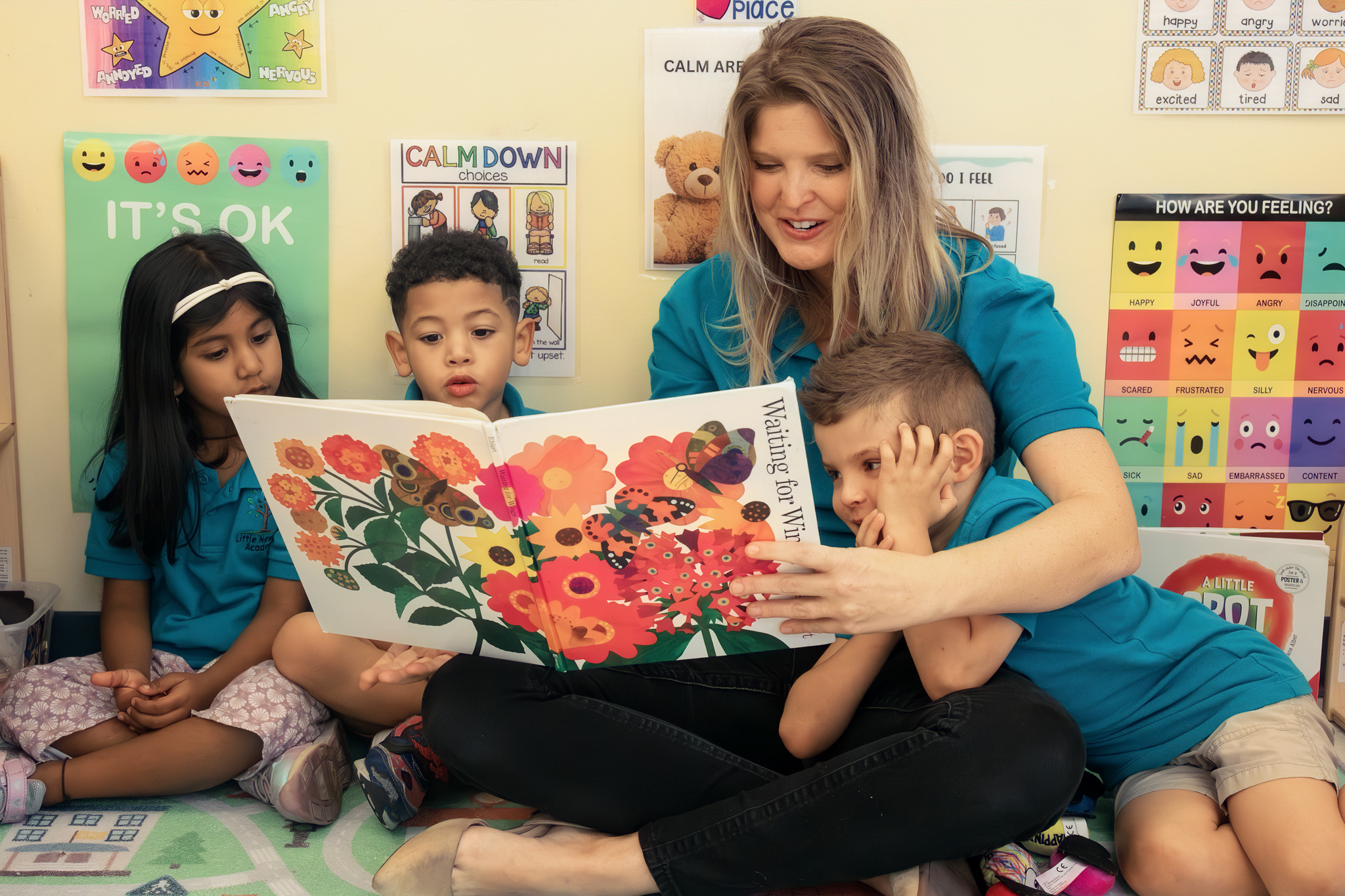 Children in a music and movement activity
